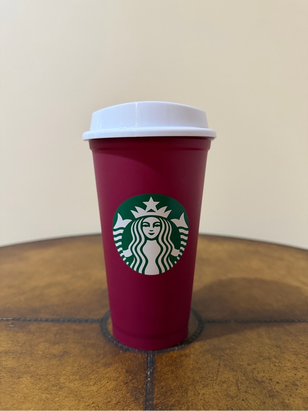 NWT STARBUCKS ASU SUN DEVILS GRANDE REUSABLE 16OZ HOT COLD CUP MAROON & GOLD ☀️😈
